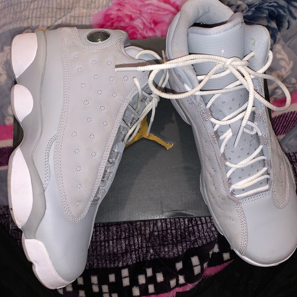Gray And White Jordan 13’s (real jordans)